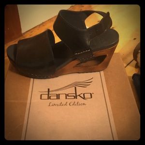 Brand new limited edition black dansko sandals